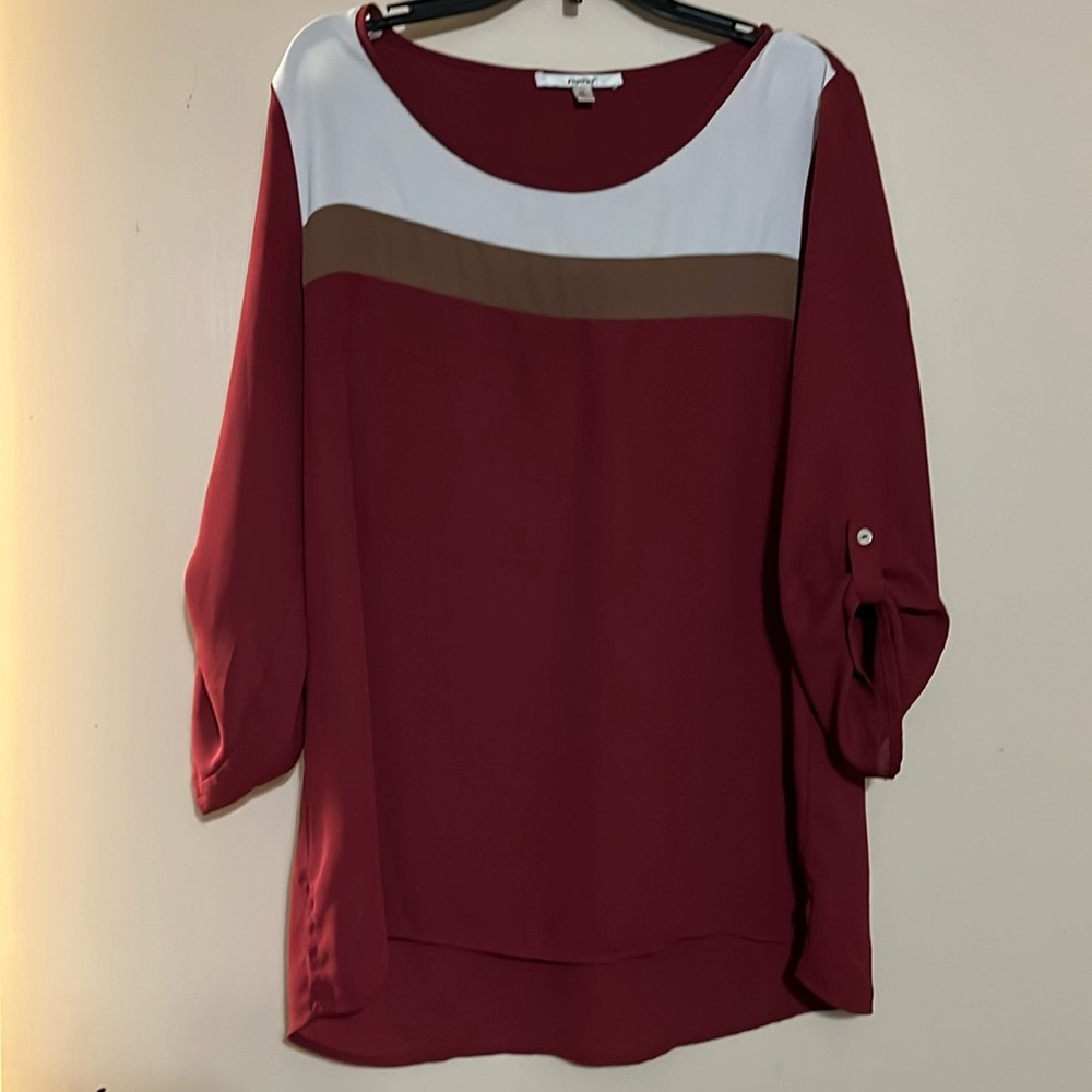 Burgundy blouse
